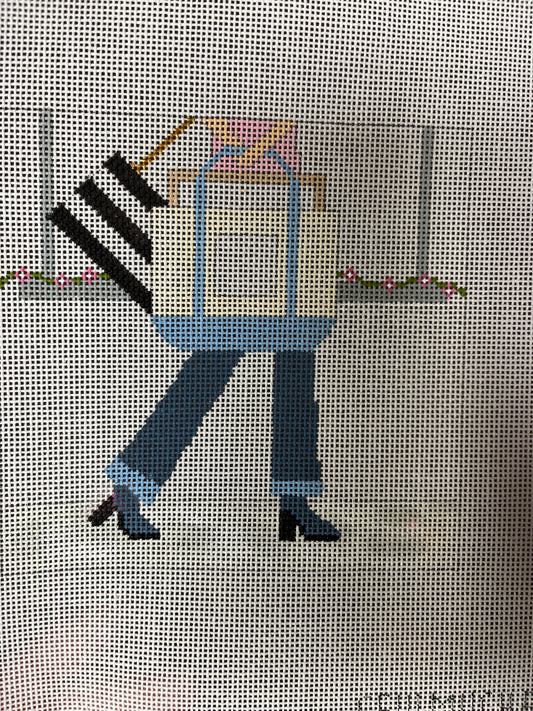 Shopping Girl w/ Stitch Guide