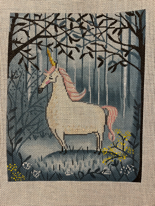 Unicorn In Forest