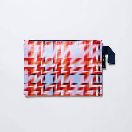 Tartan Large Zip Pouch