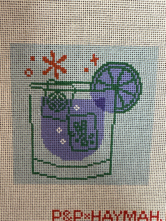 Blue Mahjong Coaster