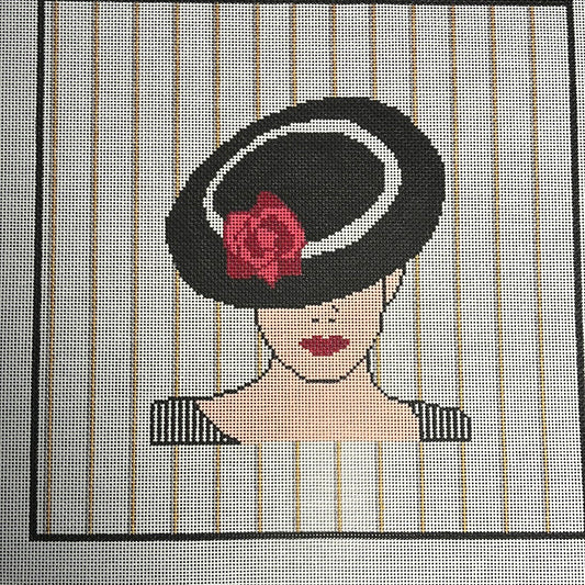 Black hat lady