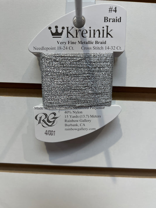 Kreinik #4 - Silver - 4/001