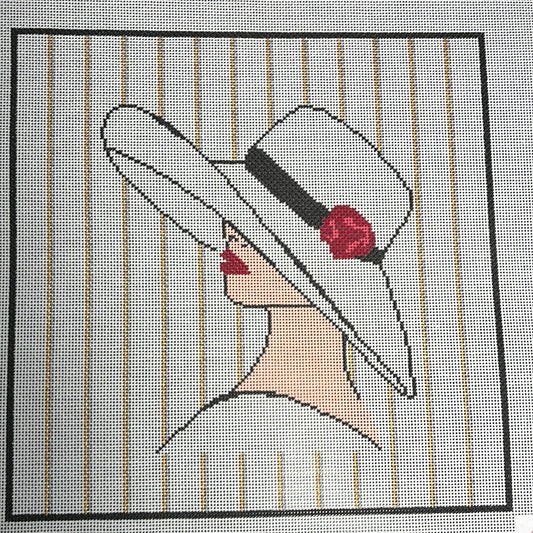 White hat lady
