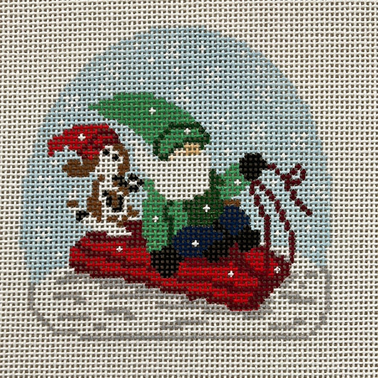 Buddy the gnome with his puppy