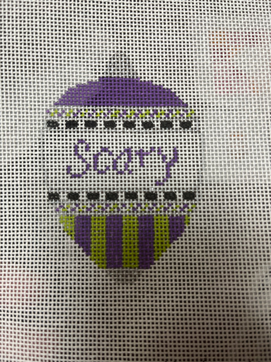 Bauble Scary Purple Green