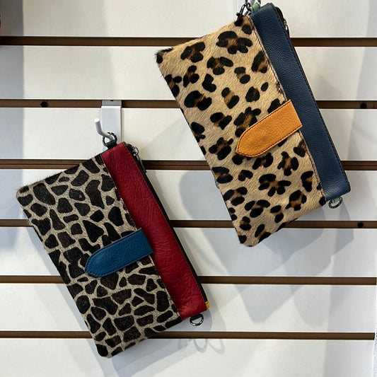 Leopard wristlet