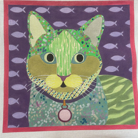Green cat