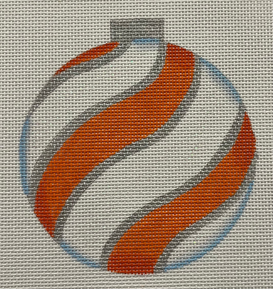 Orange Swirl Ornament