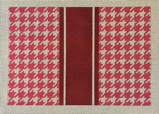 Houndstooth Clutch Pink