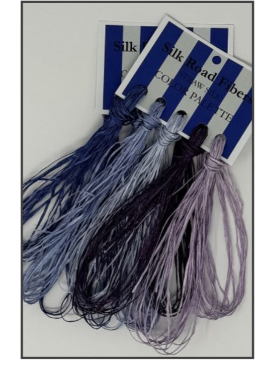 Straw Silk - Purple Hydrangea Palette