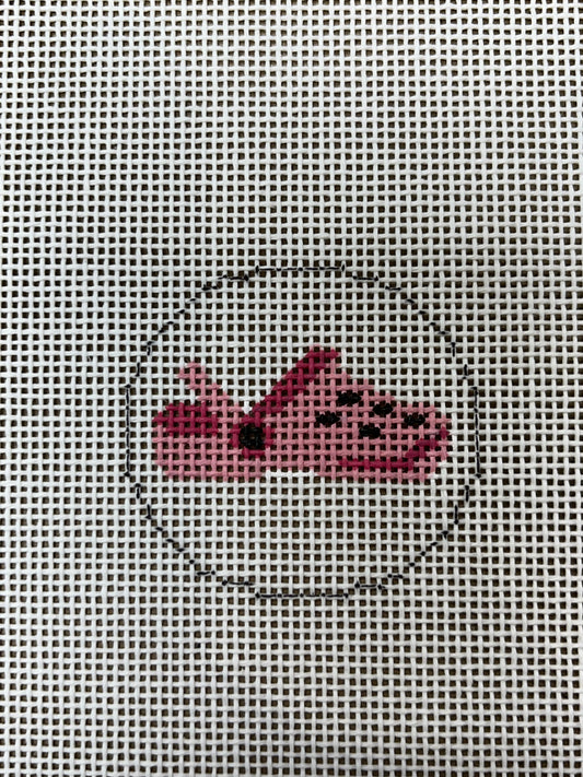 Tiny Round Pink Croc