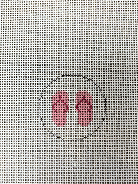 Tiny Round Pink Flip Flop