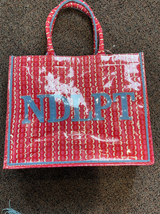 Pink Geometric NDLPT Tote