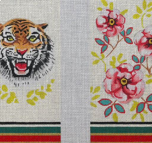 Tiger with Flowers