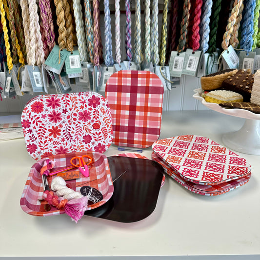 Floral Print Magnetic Tray