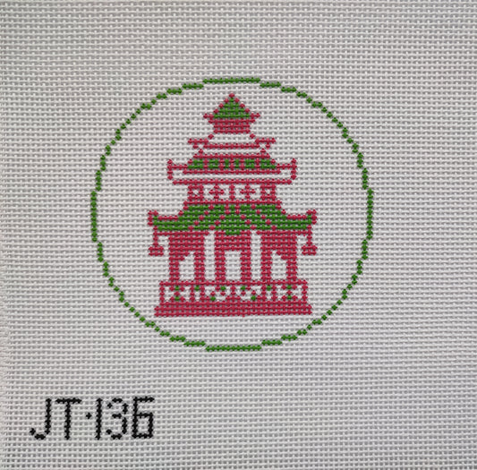 Pink/Green Pagoda-TS