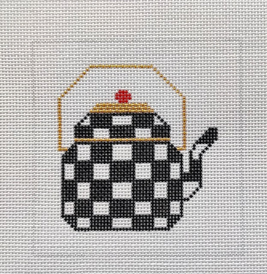 Teapot Square black & white-TS