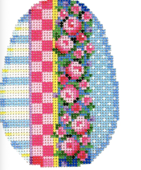 NTGTS673 - Rosebud Garland Patterns Egg