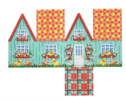 NTG TS662 - Chicks & Bunnies/Aqua Easter Cottage