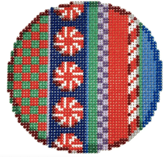 NTG TS364 - Jolly Stripe Peppermints Round