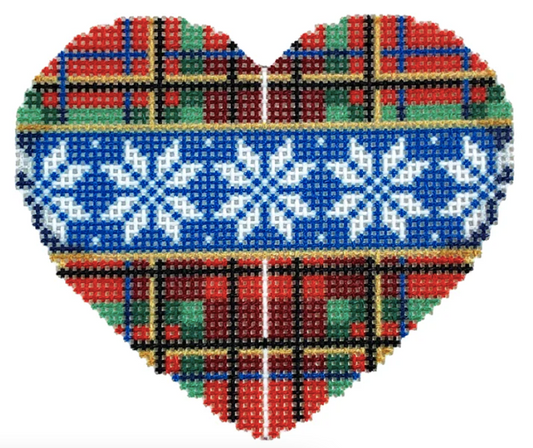 NTG TS343- Plaid/Flakes Heart