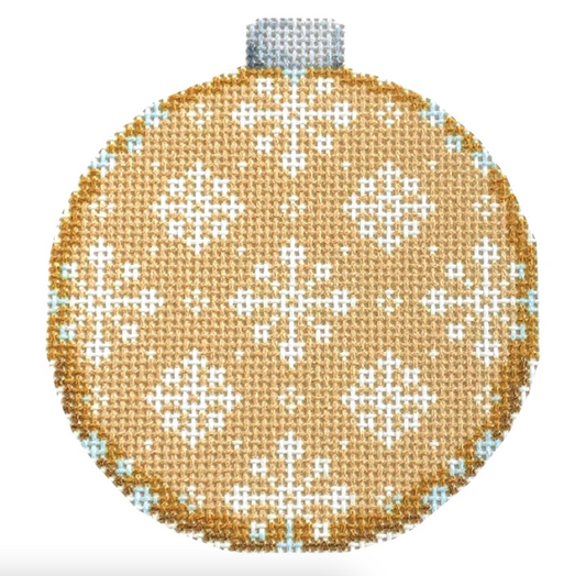 NTG TS332 - Snowflake Repeat on Gold Ball