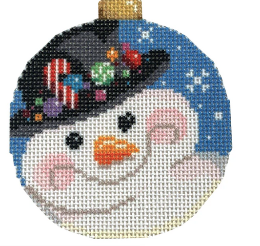 NTG TS310 - Top Hat Snowman Ball Ornament