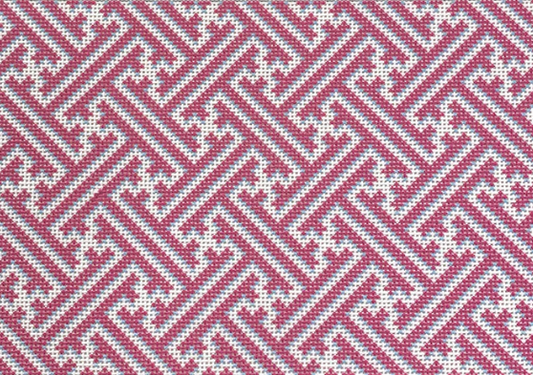 NTG TS192 - Pink Fretwork Pattern Clutch