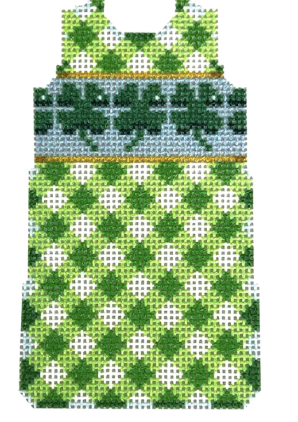 NTG TS133 - Shamrocks/Gingham Mini Shift