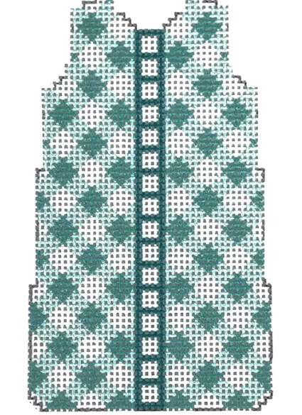 NTG TS131 - Aqua Gingham Mini Shift