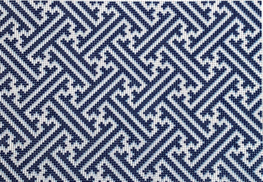 NTG TS100 - Navy Fretwork Pattern Clutch