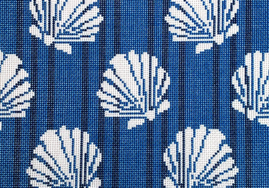 NTG TS098 - Shells/Stripes Clutch/Navy