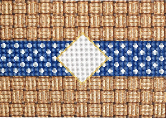 NTG TS097 - Wicker/Dot/Mono Clutch Navy