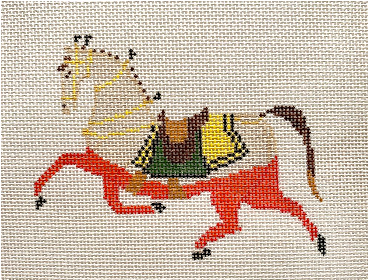 Orange and Yellow Horse