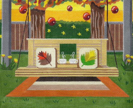 Fall Bench Scene