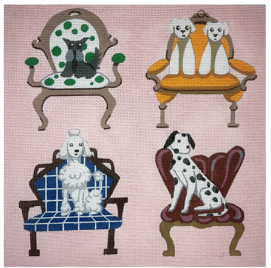 Dogs on Chairs