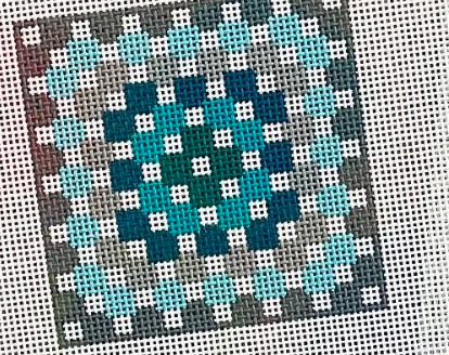 Blue/Grey Crochet Square