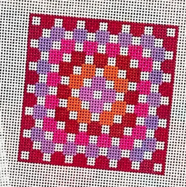 Pink/Purple Crochet Square
