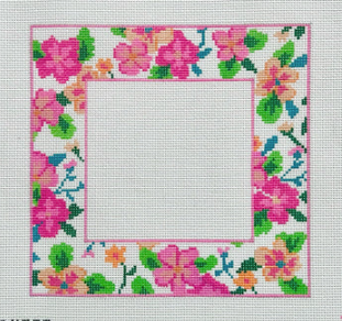 Pink Floral Pillow Frame