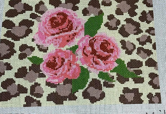 Roses on Animal Print