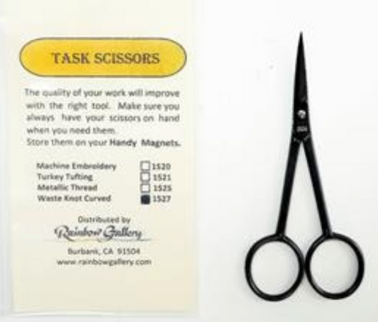 Task Scissors Waste Knot Removal Scissors with Curved Blade