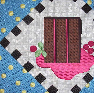 Chocolate Raspberry Cake w/ Stitch Guide by Amy Bunger