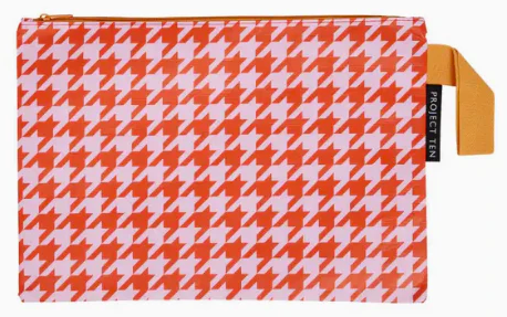 Houndstooth Zip Pouch