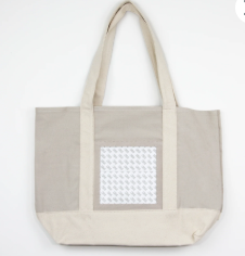 Canvas Tote with Natural Handles