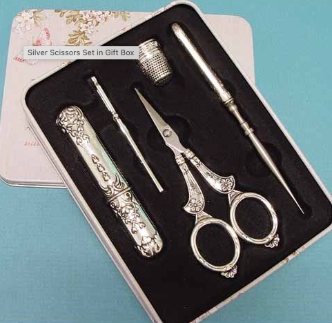 Scissors Gift Box - Silver