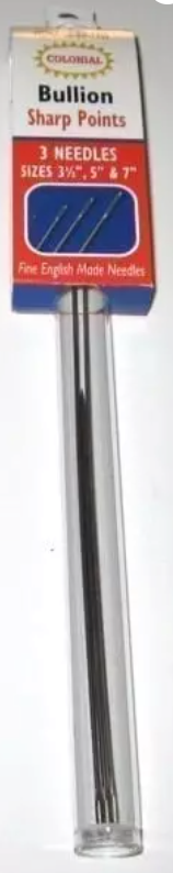 Bullion Needles Sharp 7, 5 and 3.5
