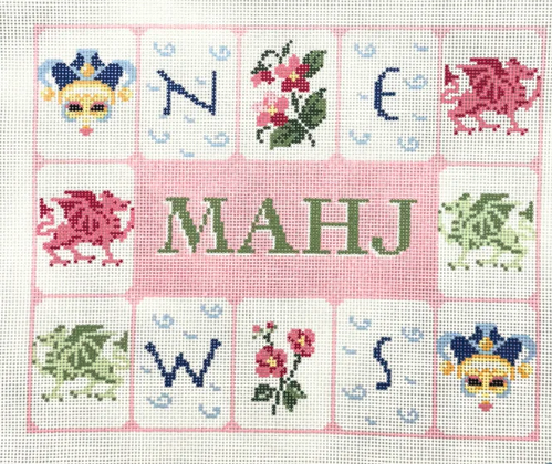 MahJong Tile Pouch - Pink