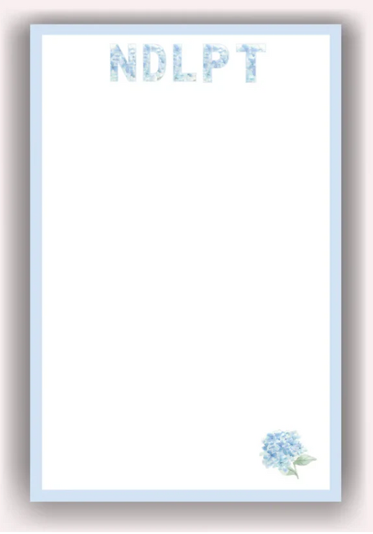 Hydrangea NDLPT Notepad