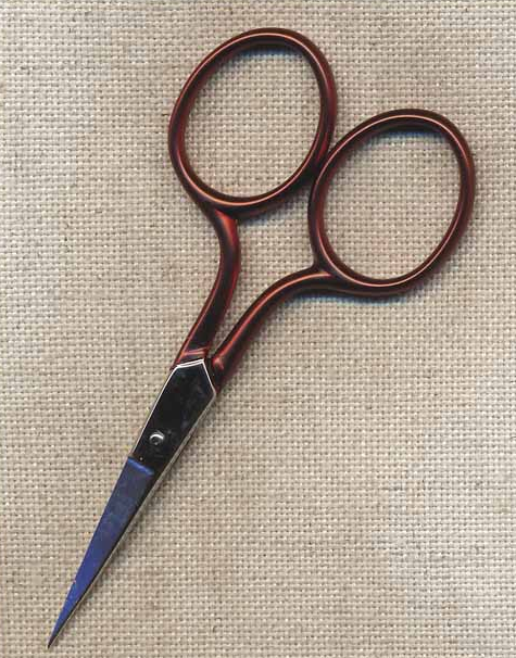 Bohin 3½" Red Soft Touch Embroidery Scissors