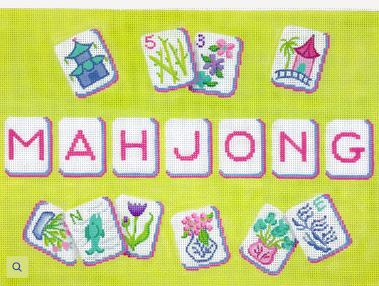 Chinoiserie Theme Mahjongg Tile Bag